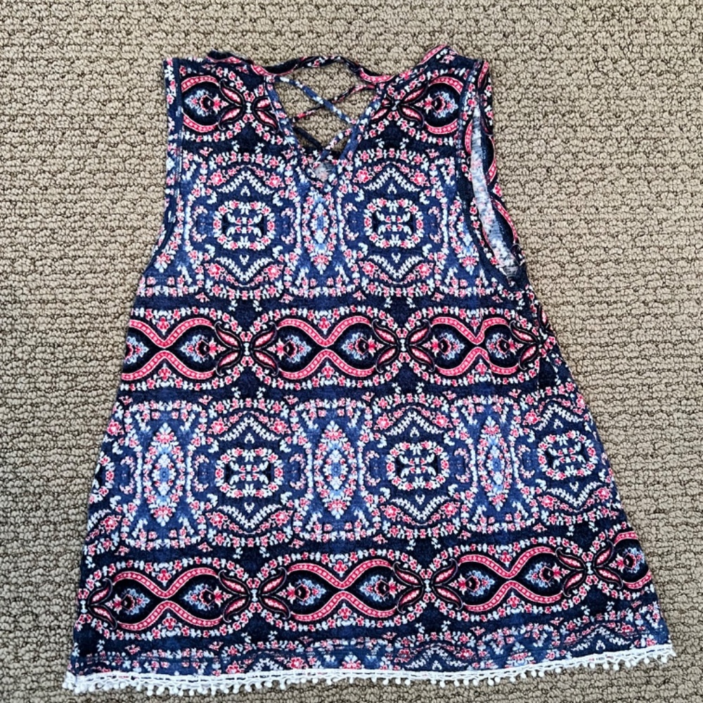 Freshman Patterned Tank top Size Large - Picture 4 of 5